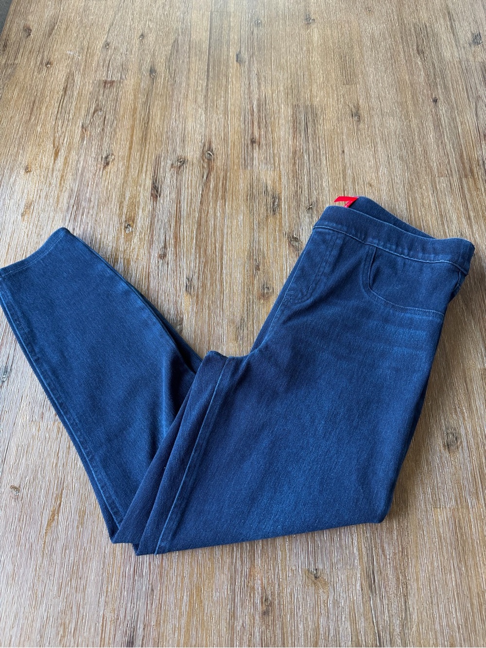 SPANX women’s blue pull-on jeans size Large Petite